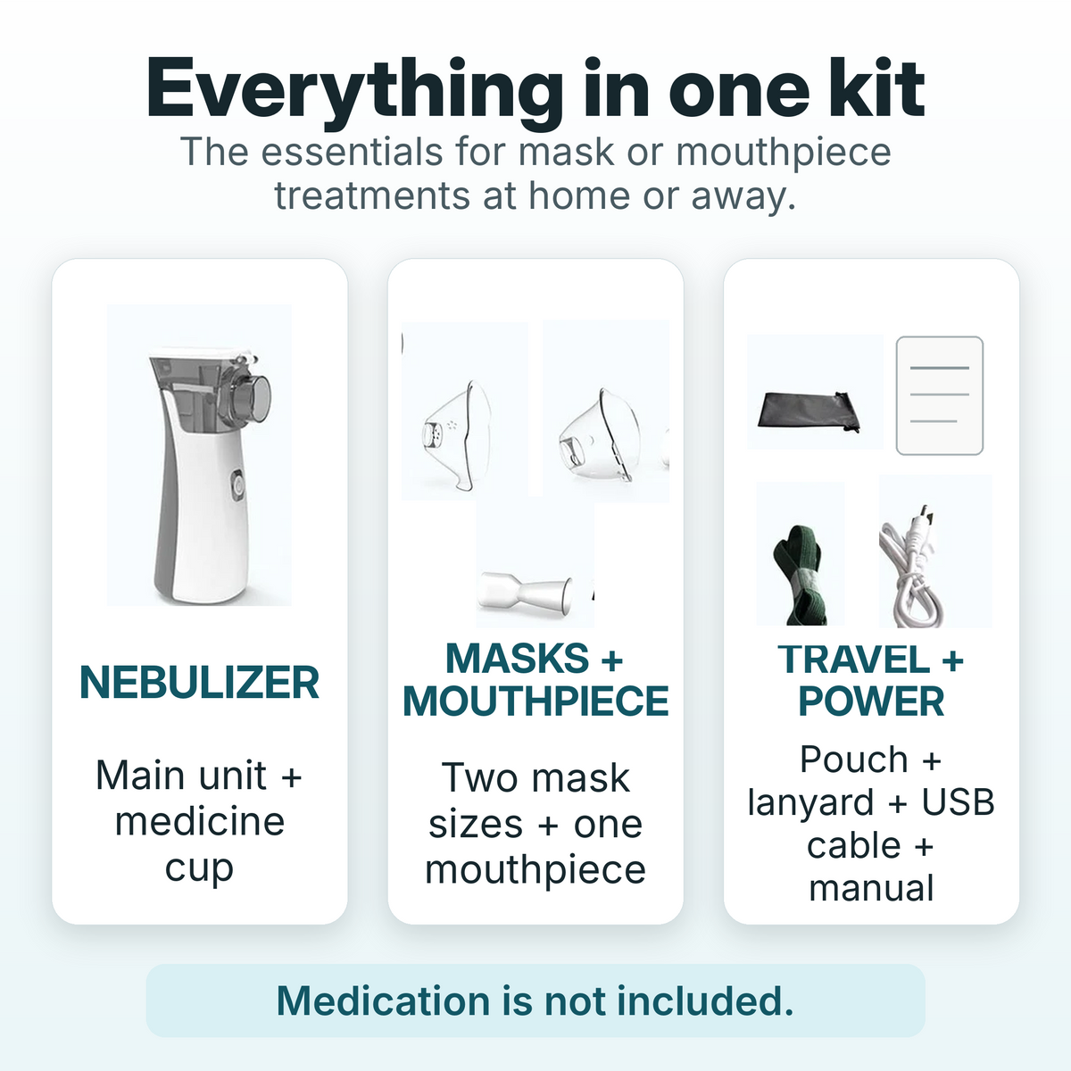 Portable Mesh Nebulizer – Handheld Breathing Relief