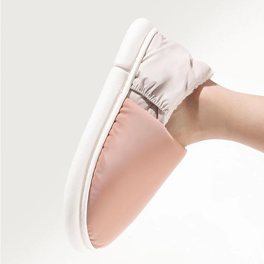 USB Rechargeable Electric Heated Slippers - Foot Warmer Shoes with Adjustable Temperature, Cozy Winter Indoor Heating Slippers