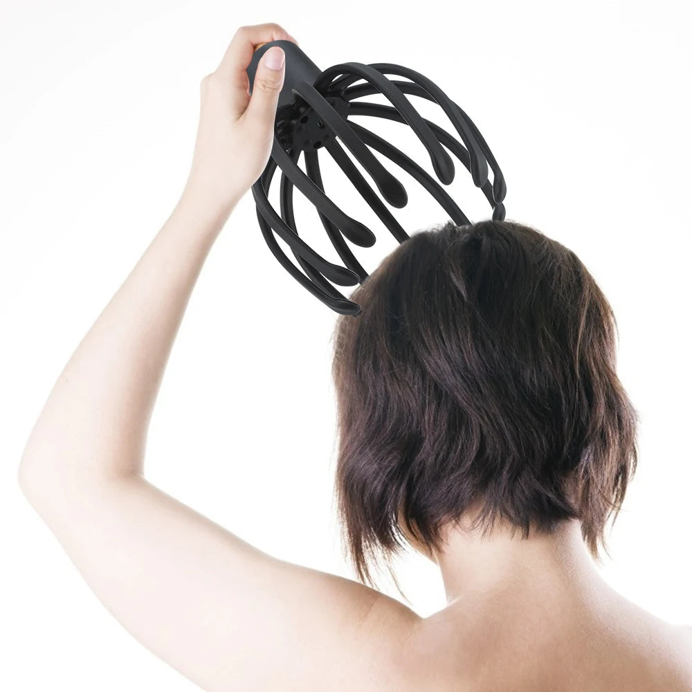 Octopus Head Electric Scalp Massager - Massager for Stress Relief and Hair Stimulation, Relaxing Health Care Device
