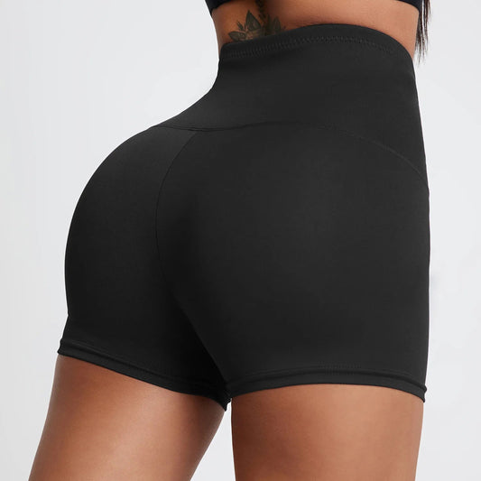 Women’s High Waist Yoga Shorts – Butt Lift Fitness Cycling Shorts with Abdomen Control for Gym Workout Training