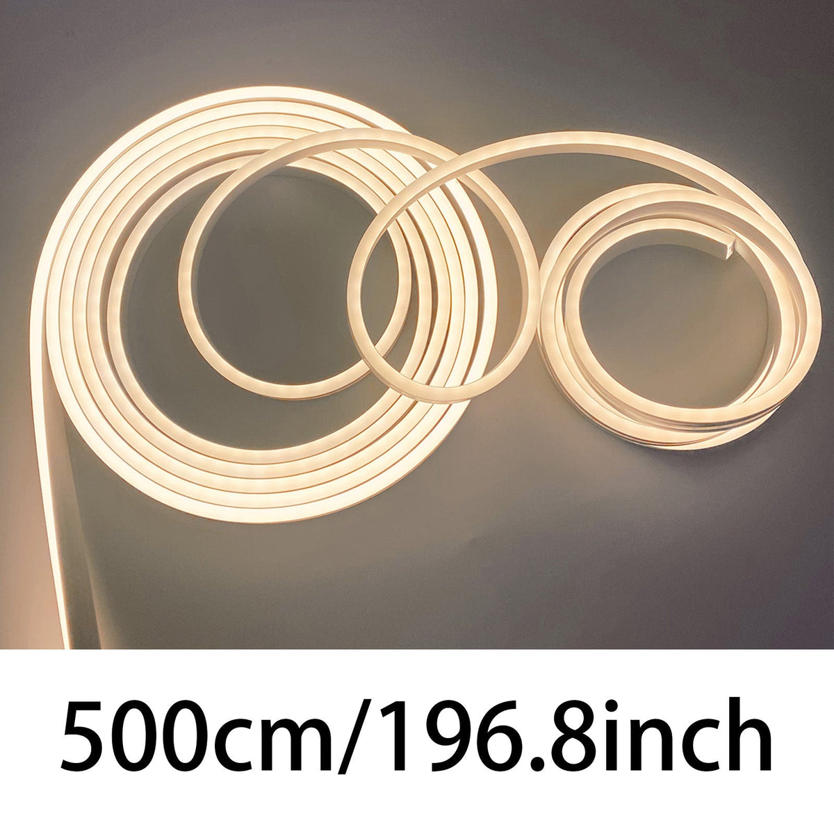 Flexible LED Neon Strip Light – Cuttable Warm White 3000K USB Decorative Lighting for Custom Signage, Room Ambience & Creative Home Décor