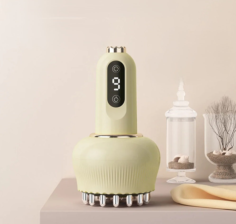 Rechargeable Gua Sha Cupping Massager – Electric Meridian Scraper for Deep Relaxation