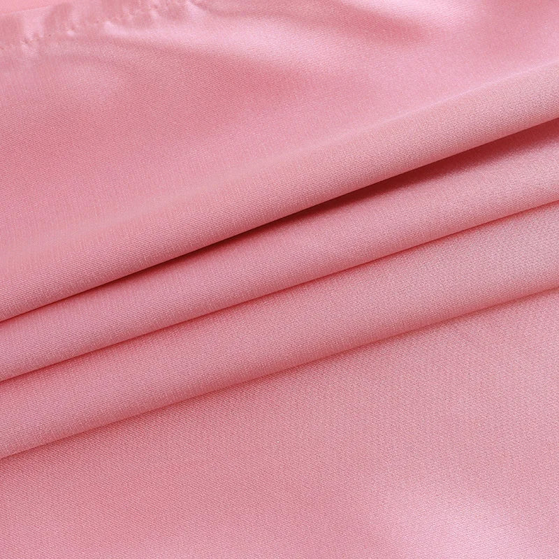 Backless Satin Slip Dress – Sexy Spaghetti Strap V-Neck Bodycon Maxi – High Slit Party Dress