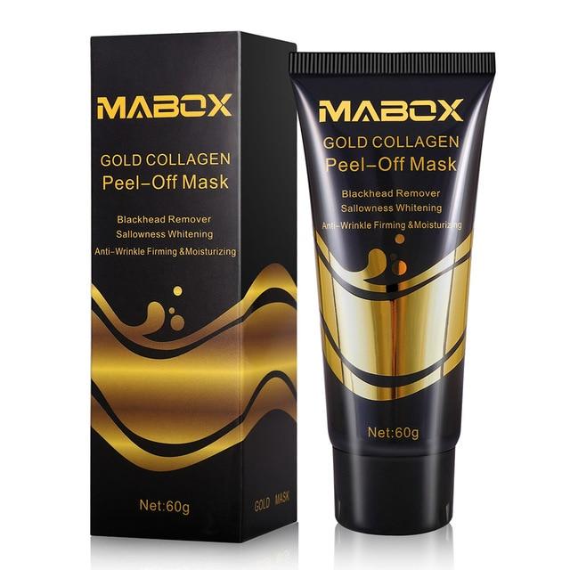 Peel Off Face Mask - 24K Gold Collagen Blackhead Remover and Deep Cleansing
