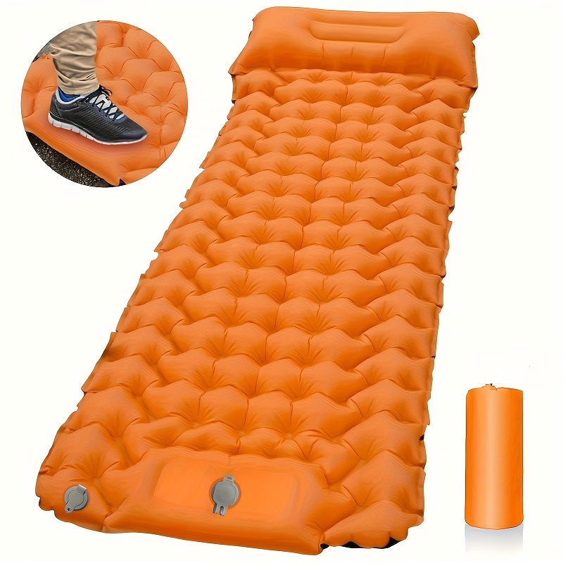 Ultralight Inflatable Air Cushion Mattress – Foldable Camping Bed with Pillow, Durable Comfort for Hiking, Trekking, or Travel