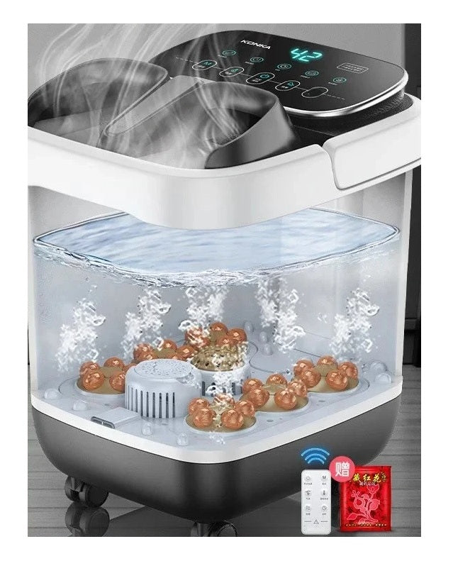 Automatic Foot Spa Bath – Heated Electric Massager Tub with Constant Temperature & Bubbles for Relaxing Feet Care