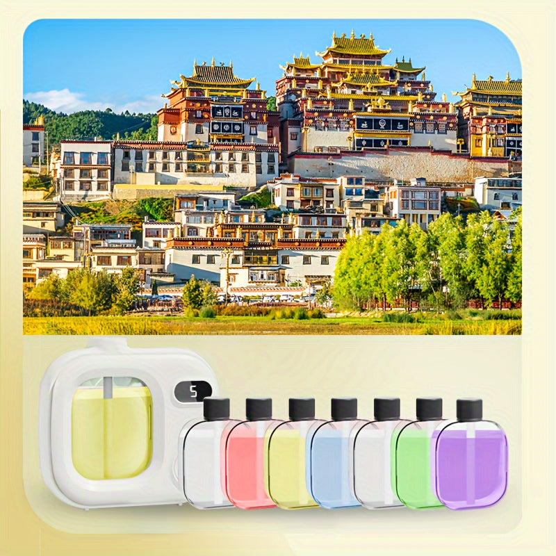 Intelligent Aromatherapy Diffuser Machine – Smart Fragrance Dispenser with 5 Timed Settings and Essential Oils for Home & Office