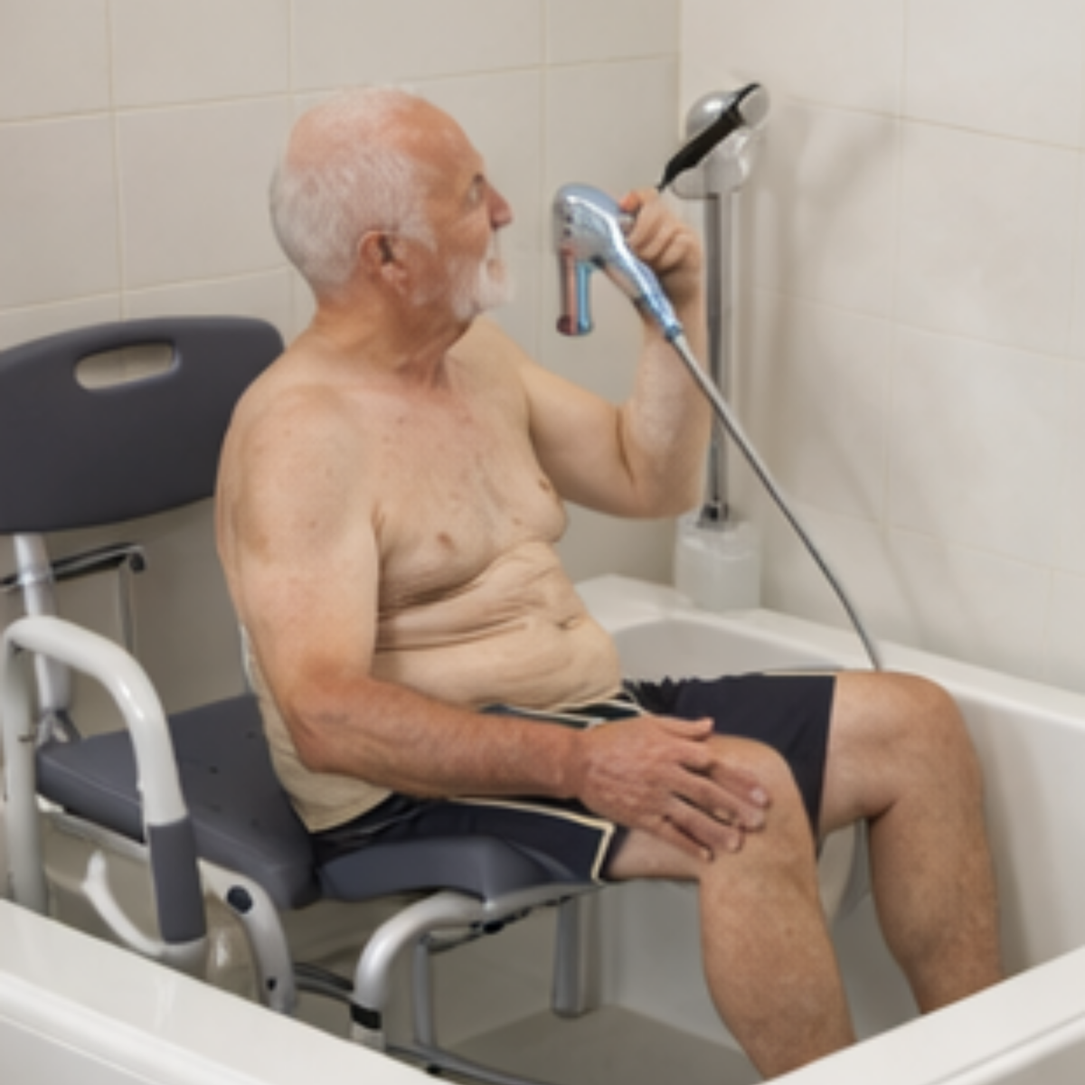Adjustable Bathtub Transfer Bench – Non Slip Shower Chair with 400lbs Capacity for Elderly & Disabled Bathroom Safety