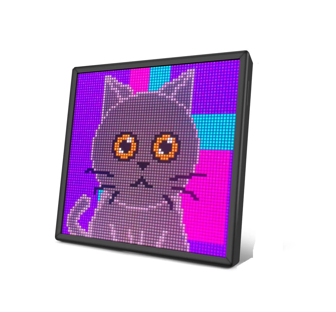 Smart LED Pixel Matrix Lamp - App Controlled RGB Display Screen for Gaming Room Decor, Customizable Desktop Lighting