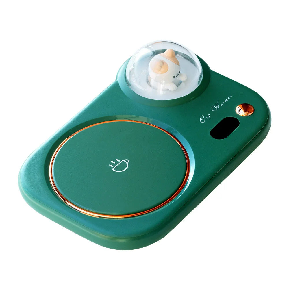 Electric Cup Warmer - Heating Coaster Pad with Temperature Control, Keep Coffee Milk Tea Warm for Desk and Office Use