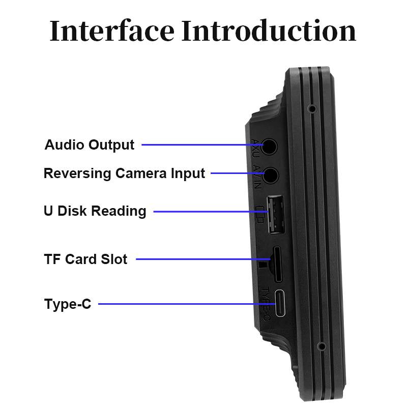 Touch Screen Car Stereo with Bluetooth and Backup Camera