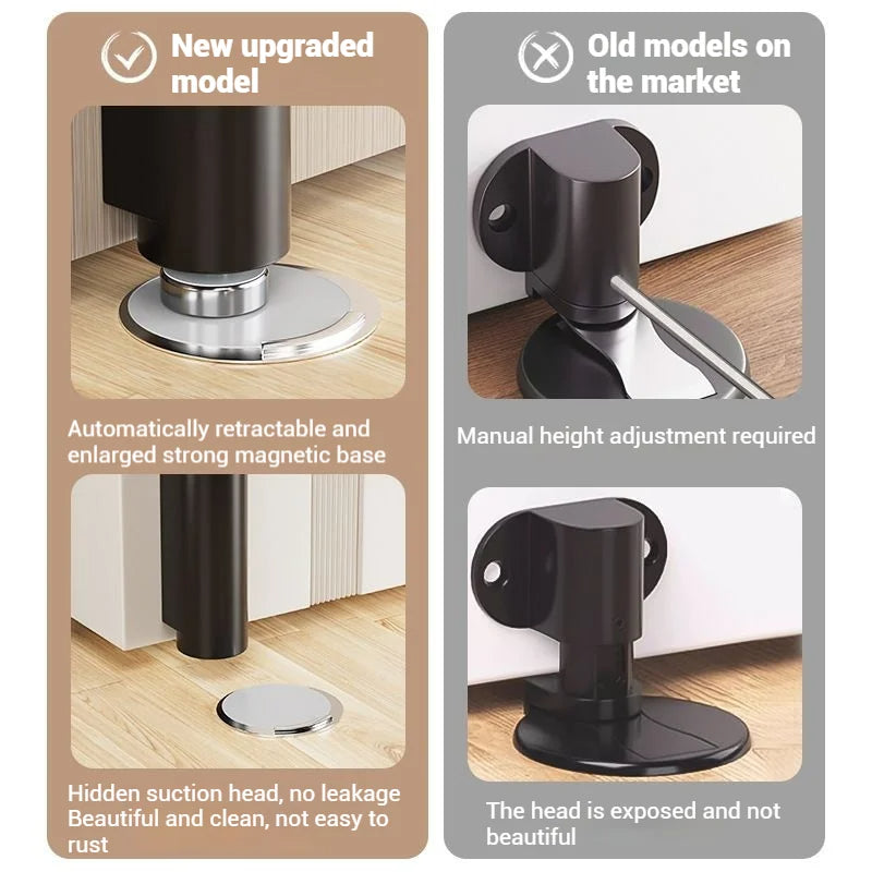 Heavy Duty Magnetic Door Stopper with Wall Protector