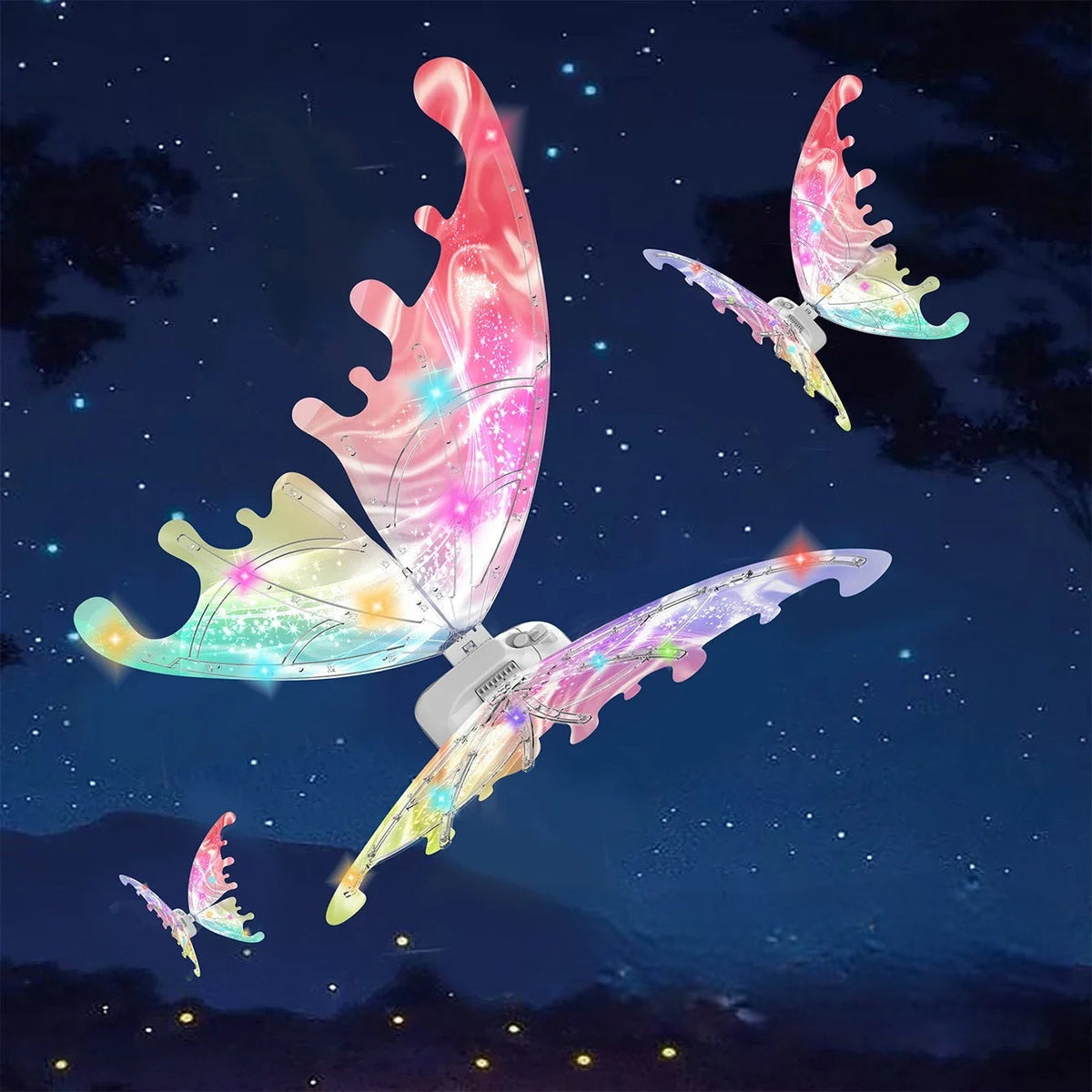 Electric Elf Wings for Kids – Light-Up Cosplay Toy Wings for Halloween, Christmas & Birthday Gifts