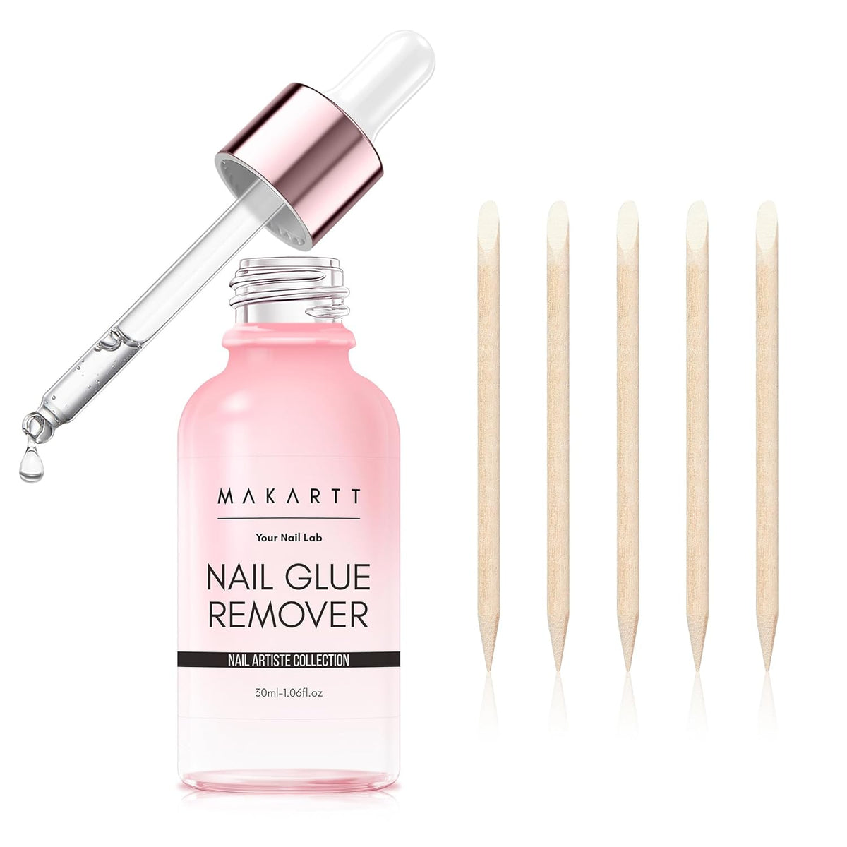 Nail Glue & Remover Set – Gentle UV Nail Glue for Press-On Nails, Non-Acetone Removal for Damage-Free Nail Art Experience