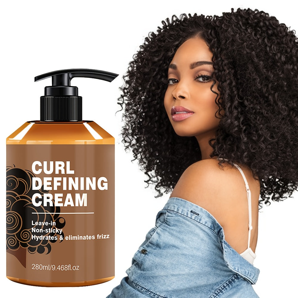 Define Your Curls Argan Oil Cream – Lightweight Hold and Brilliant Shine with Nourishing Oils for Bouncy, Beautiful, and Frizz-Free Curls