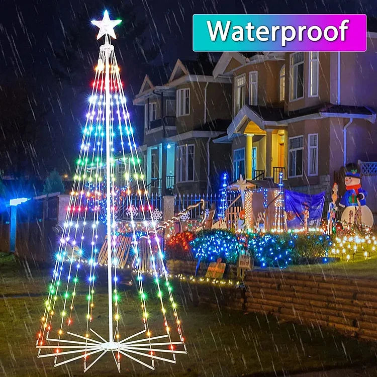 Multicolor LED Animated Lightshow Christmas Tree For Outdoor