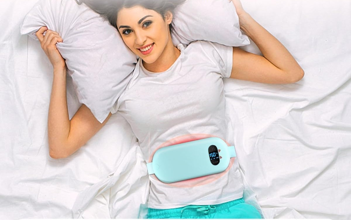 EMS Pulse Abdominal Massager Belt – Heated Waist Support with Vibration for Fat Burn, Muscle Toning, Fitness & Outdoor Workouts