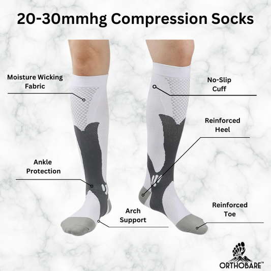 OrthoBare Compression Socks