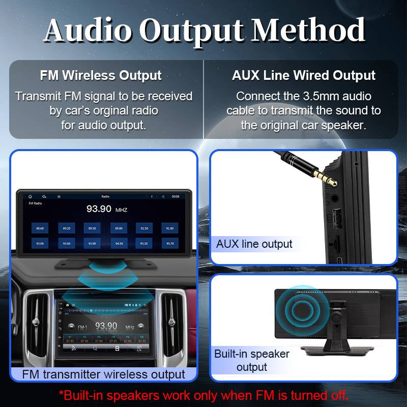 Touch Screen Car Stereo with Bluetooth and Backup Camera