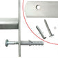 Adjustable safety grille for windows with 3 crossbars 700-1050 mm