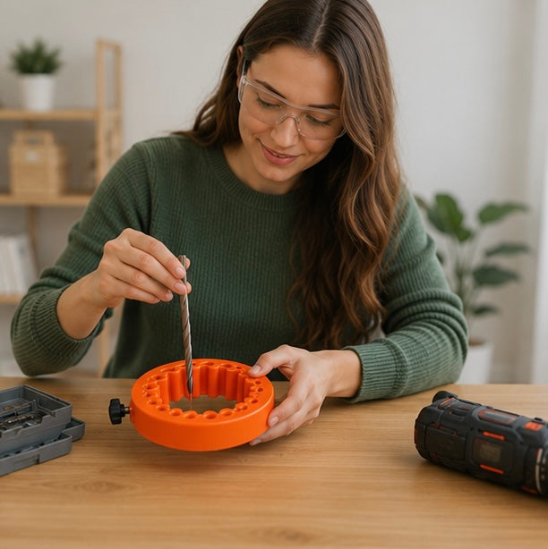 Portable Drill Bit Sharpener - Multi Size Grinder Tool for Power Drill Maintenance and Precision Abrasive Sharpening Tasks