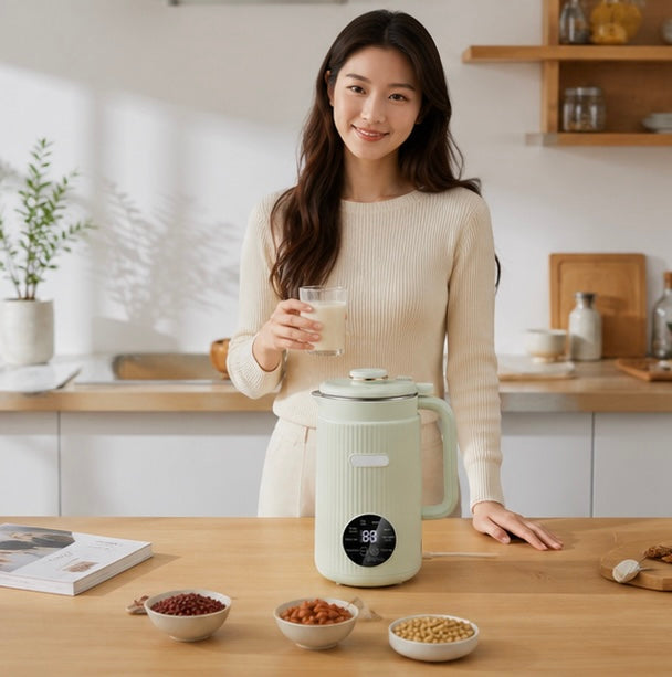 Electric Nut Milk Maker Machine - 1200ml Automatic Soy Milk Maker with Timer and Self Cleaning, Multifunction Kitchen Appliance for Healthy Drinks