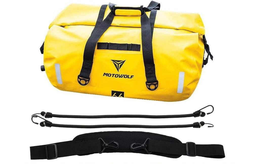Waterproof Motorcycle Saddlebag – 40/66L Rear Seat Tail Bag for Travel‑Ready Storage with Durable PVC and Easy Mounting