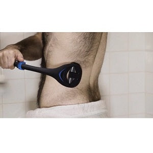 Men’s Painless Back Shaver with Foldable Handle – Portable Hair Remover for Back, Face, and Body Grooming with Comfortable Epilation and Easy Reach