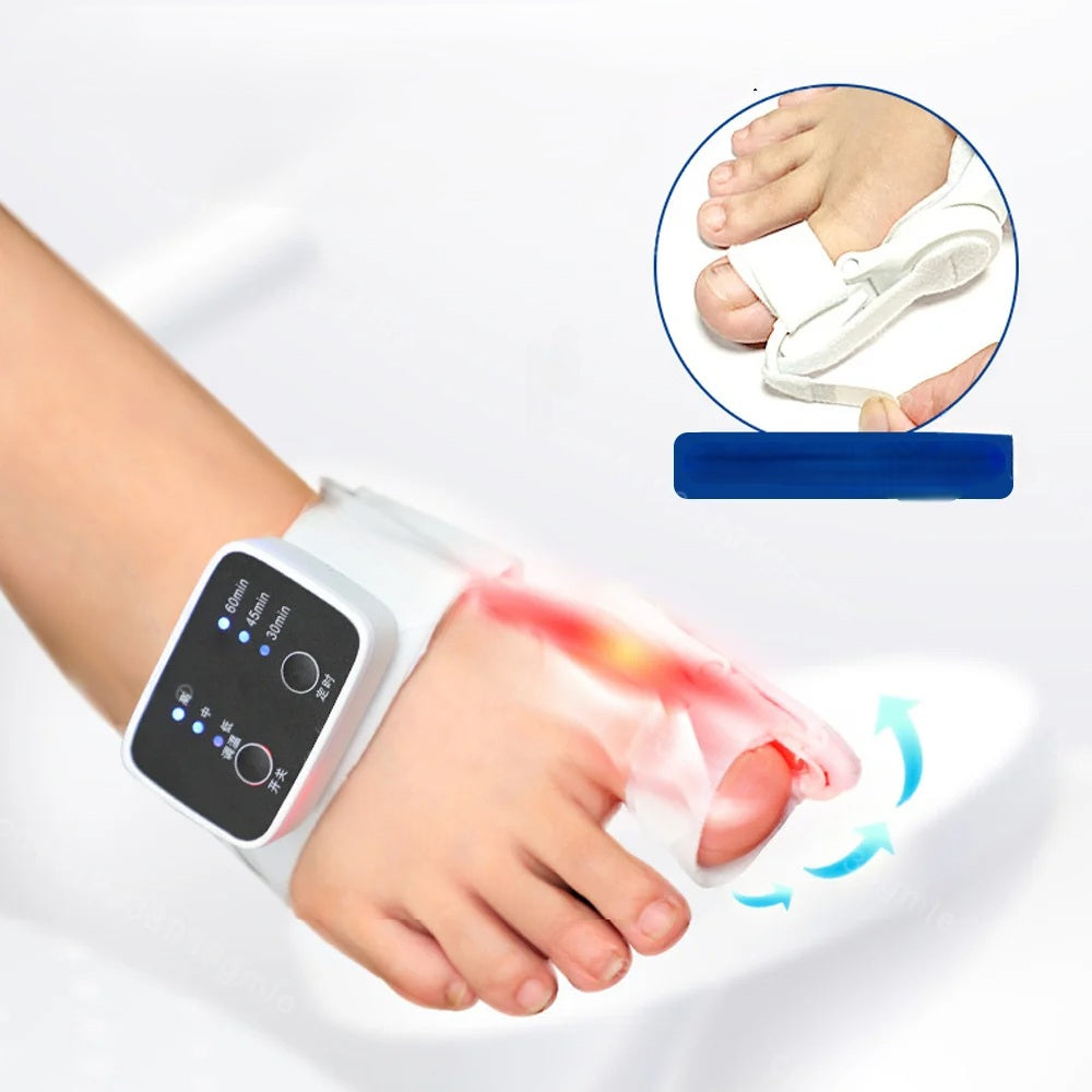 Electric Bunion Corrector – Vibration Massager with Adjustable Brace for Hallux Valgus Relief, Toe Straightening, and Foot Care