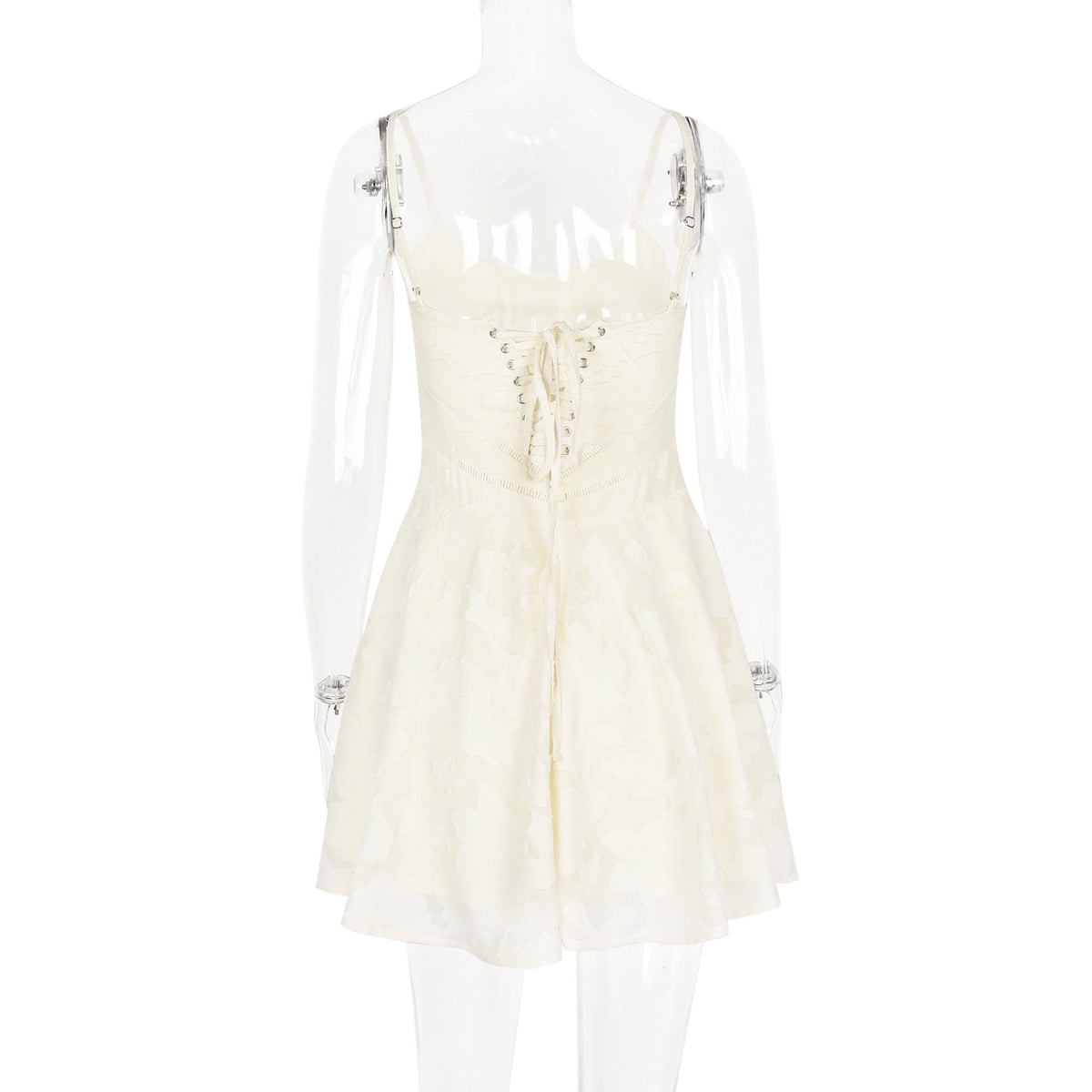 Lace-Up A-Line Summer Dress – Elegant Casual Midi Dress for Graduation, Birthdays, and Effortless Everyday Style