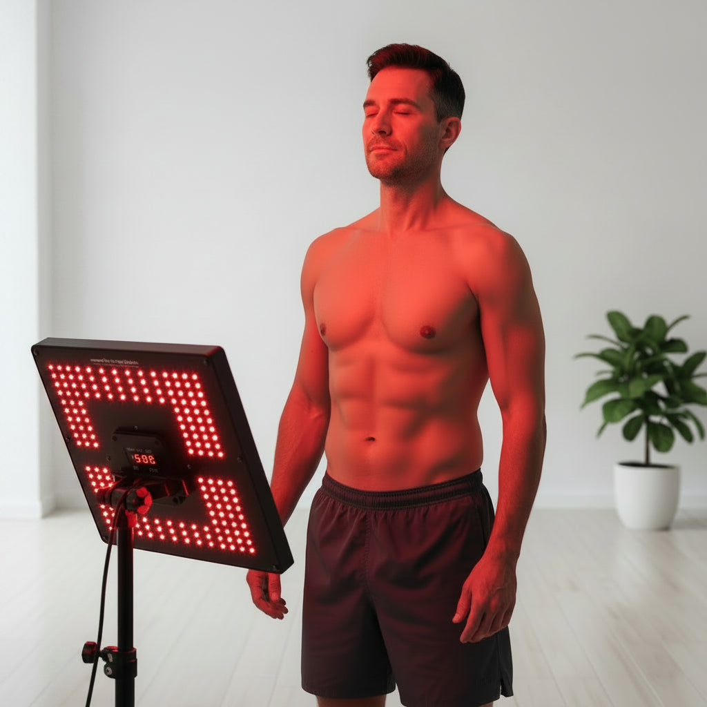 LED Red Light Therapy Panel – Dimmable 660nm and 850nm Infrared Beauty Device for Facial, Body Skin Care, Rejuvenation and Wellness