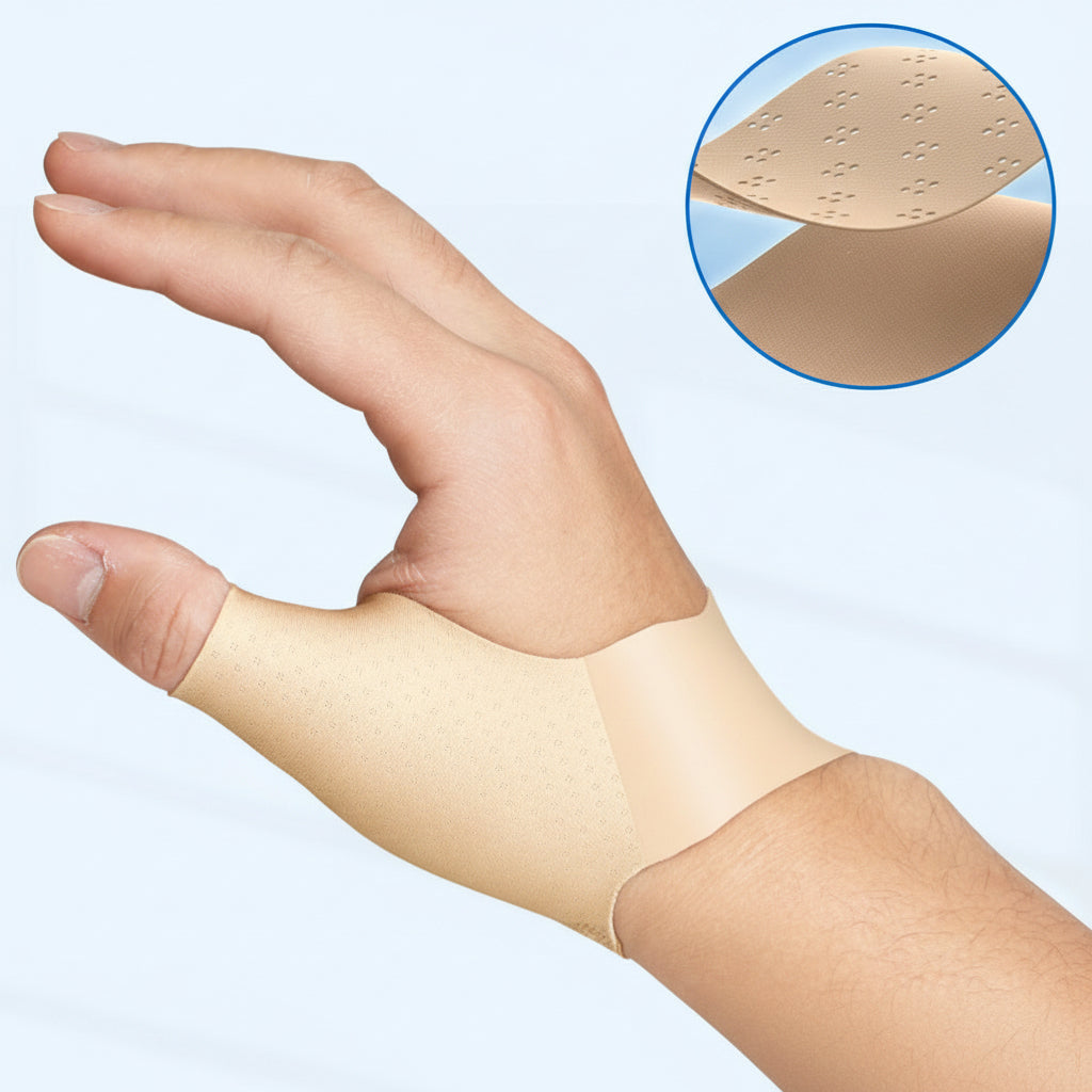 Elastic Thumb Support Sleeve – Compression Thumb Brace for Mild Tenosynovitis Pain, Skin Protection and Comfortable Ambidextrous Everyday Support