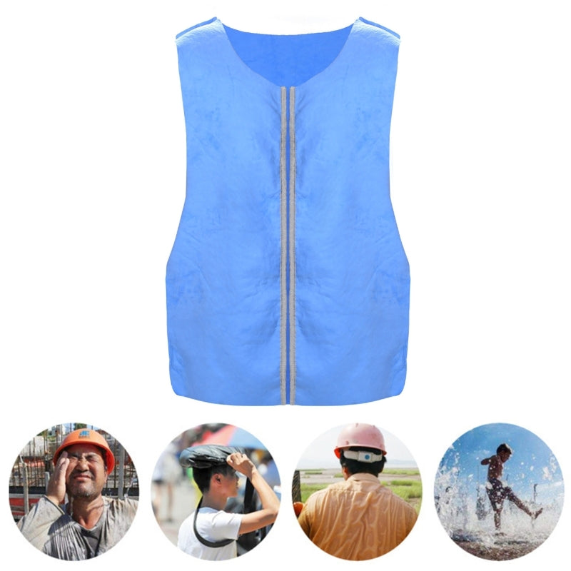 Evaporative Cooling Vest for Men & Women - Ice Cold Relief for MS, Outdoor Heat, and Long Summer Days in Hot Weather