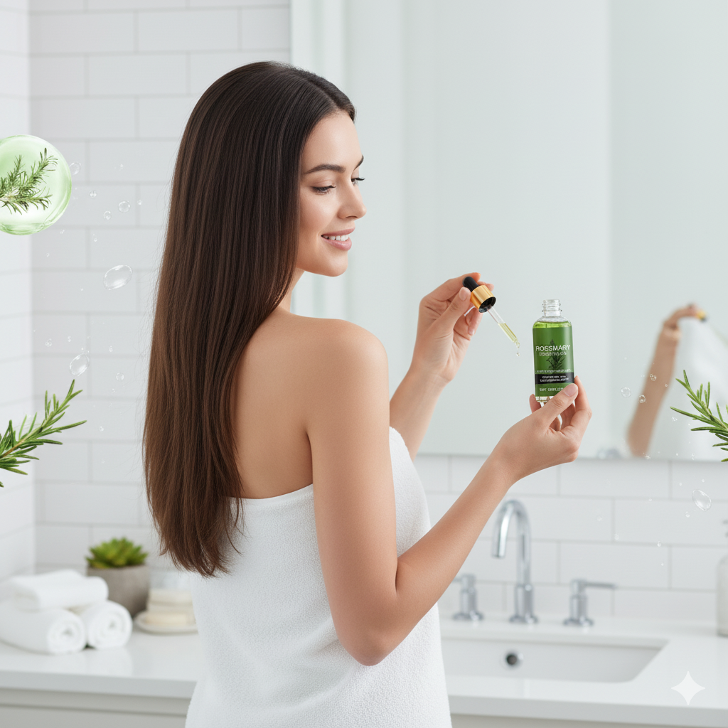 Rosemary Oil for Hair Growth – Nourishing Conditioning Oil for Dry Scalp, Strengthening Hair Follicles, and Promoting Natural Shine – 2oz Bottle
