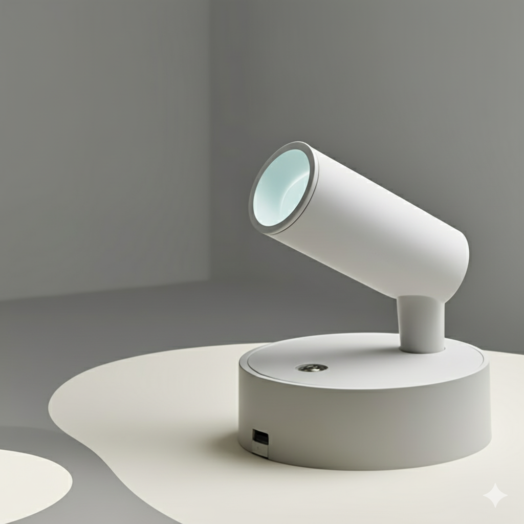 USB Rechargeable Smart LED Magnetic Wall Light – Spotlight with Touchpad Control, Adjustable Angle, Modern Design for Home, Office, and Ambient Lighting