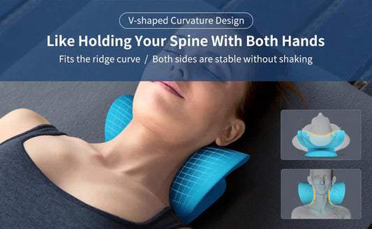 Neck And Shoulder Stretcher, Cervical Traction Pillow