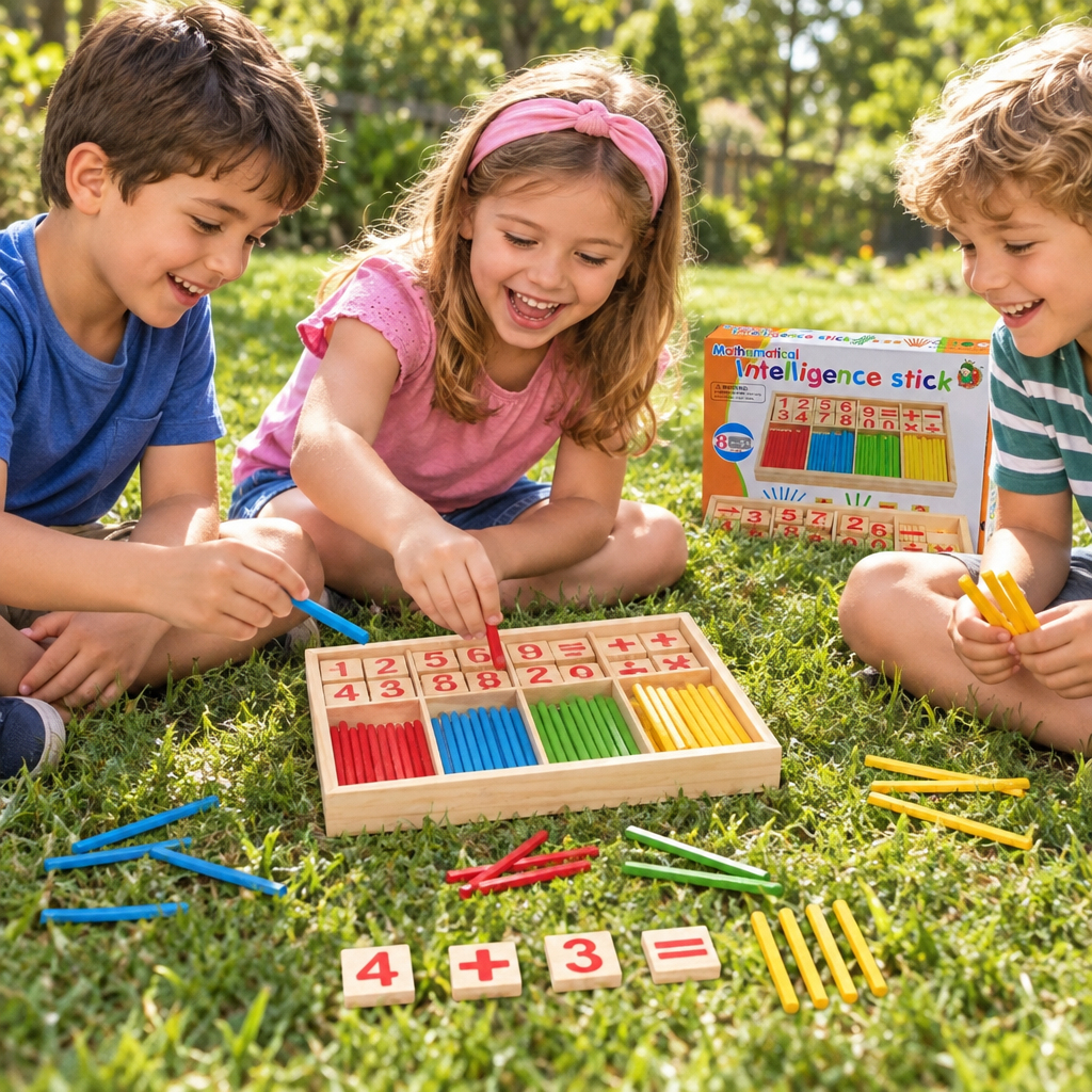 Kindergarten Counting Sticks – Educational Math Learning Toy for Children with Number Practice, Sorting, Early Arithmetic and Hands-On Classroom Activities