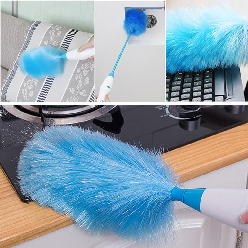 Adjustable Electric Spin Duster - Cleaning Brush for Blinds Windows and Surfaces, Efficient Household Dust Removal Tool