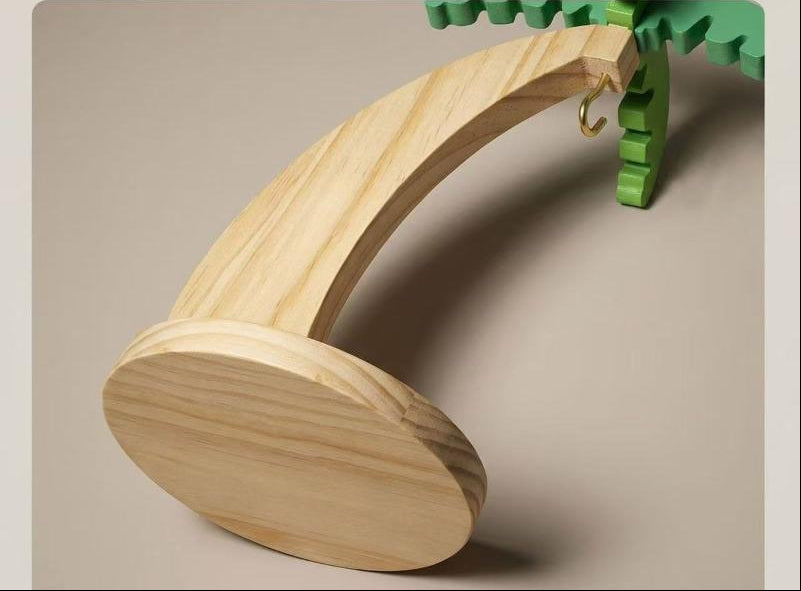 Wooden Banana Hanger Stand – Decorative Fruit Storage Rack with Hook for Fresh Kitchen Organization and Countertop Display
