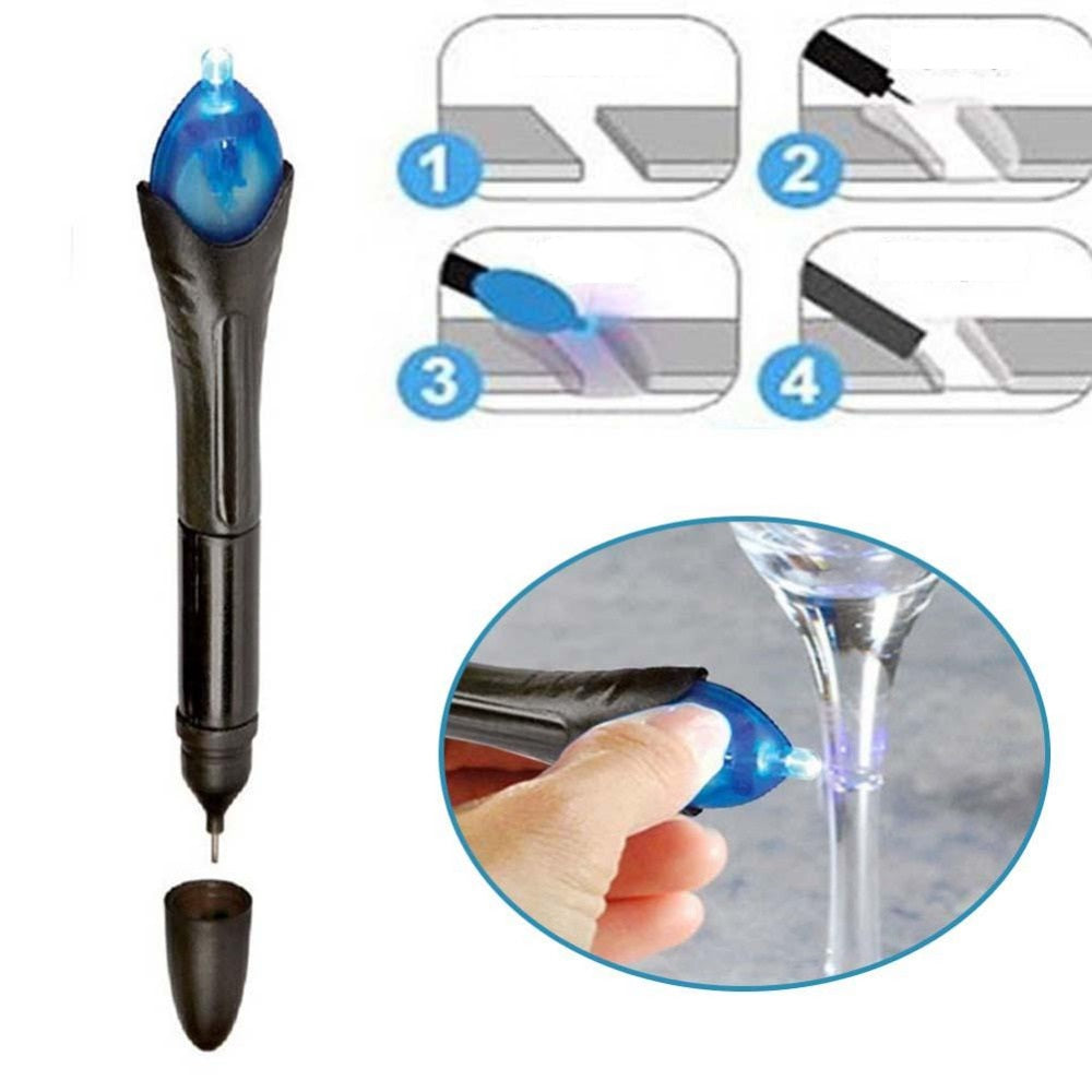Quick 5-Second UV Light Fix Liquid Glass Welding Glue – Fast Bond Repair Tool with UV Curing for Plastic, Metal, Glass & Household Fixes