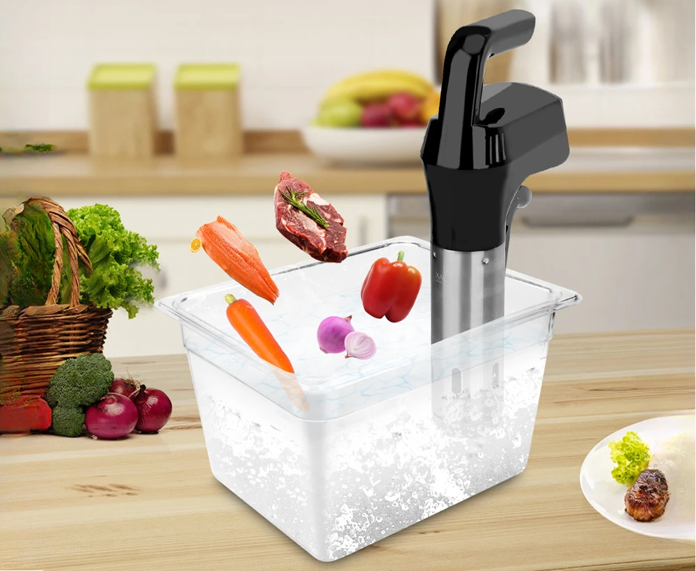 Vacuum Sous Vide Cooker – 1100W Smart Immersion Circulator with LCD Touchscreen & Precise Temperature Control