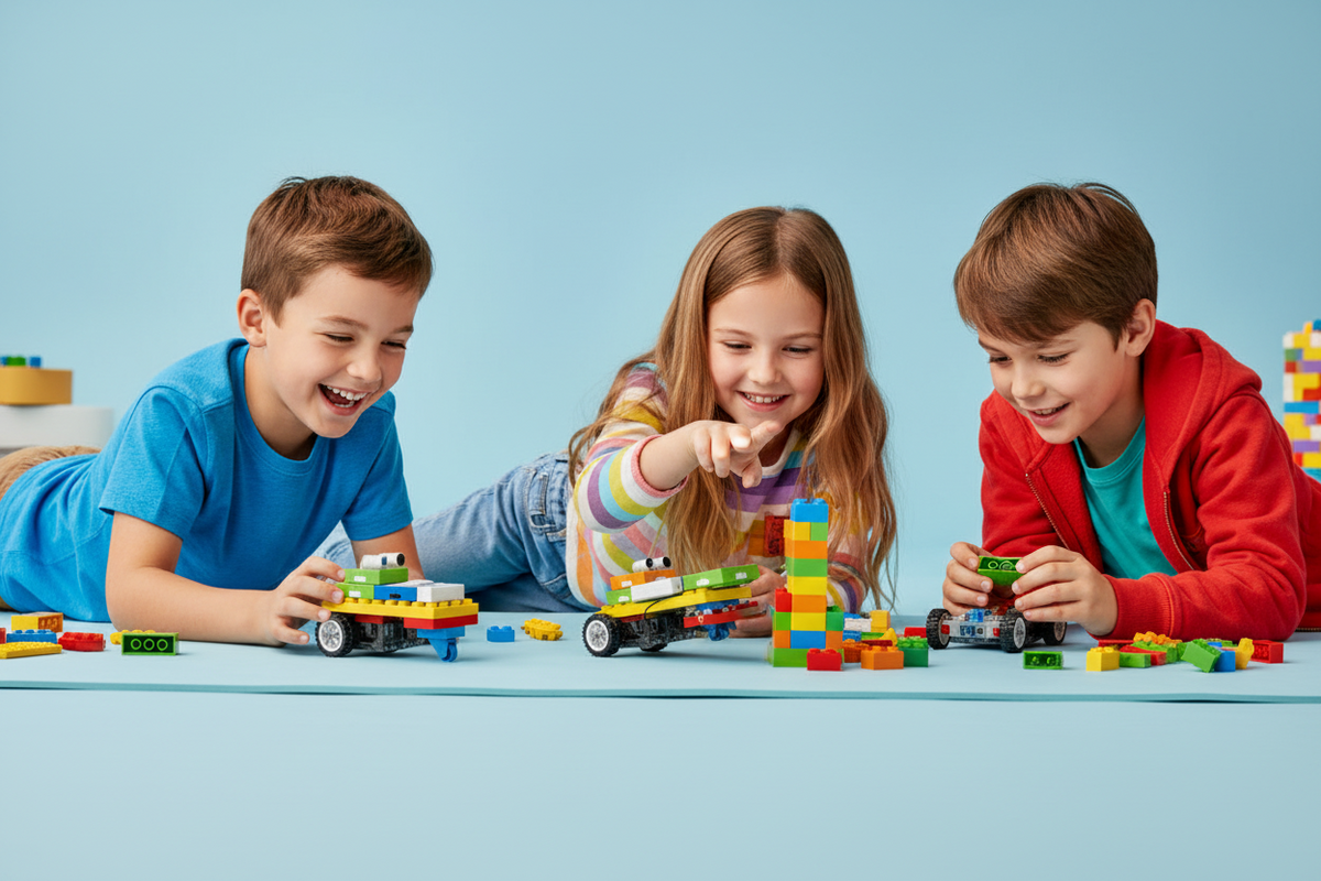 Electronic Programming Building Blocks Set – Educational STEM Construction Toy for Kids Learning Coding, Electronics, Physical Computing and Creativity