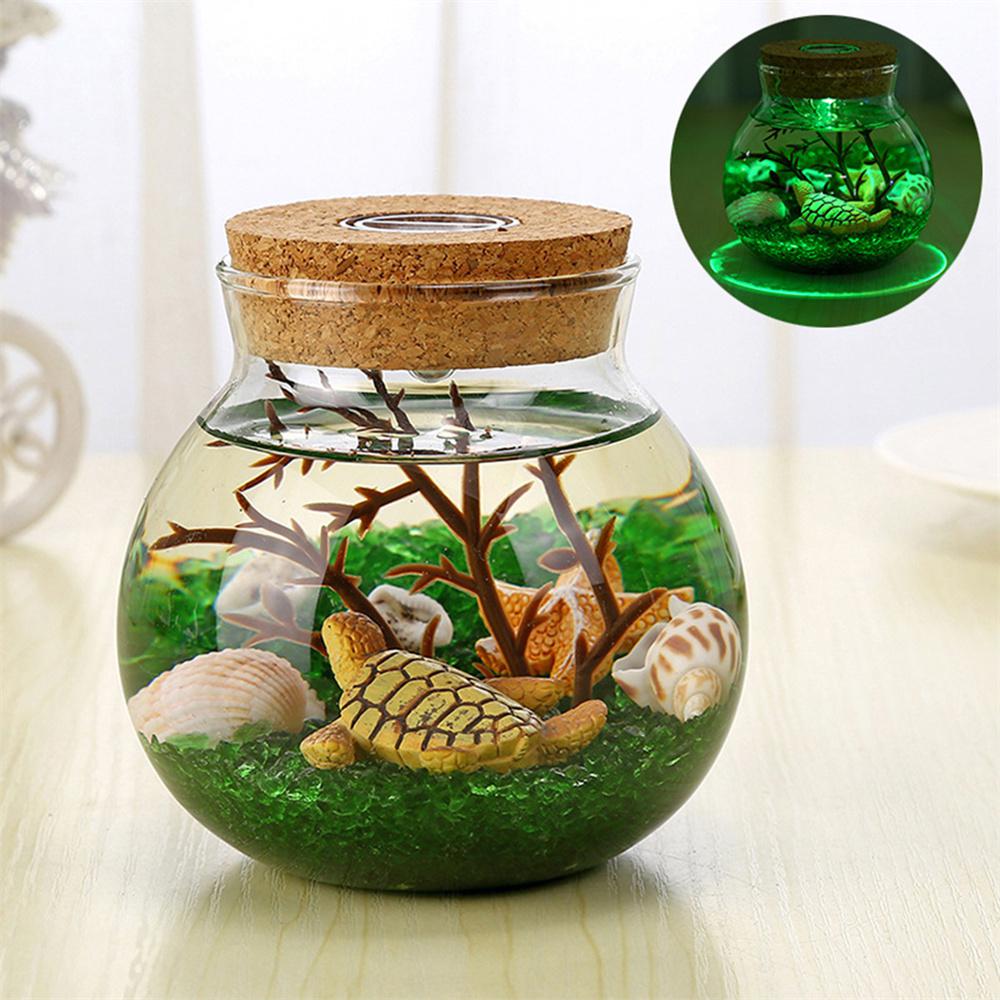 RGB Ecological Bottle Lamp – Luminous Micro-Landscape Night Light for Kids’ Bedrooms & Unique Christmas Gift Ideas