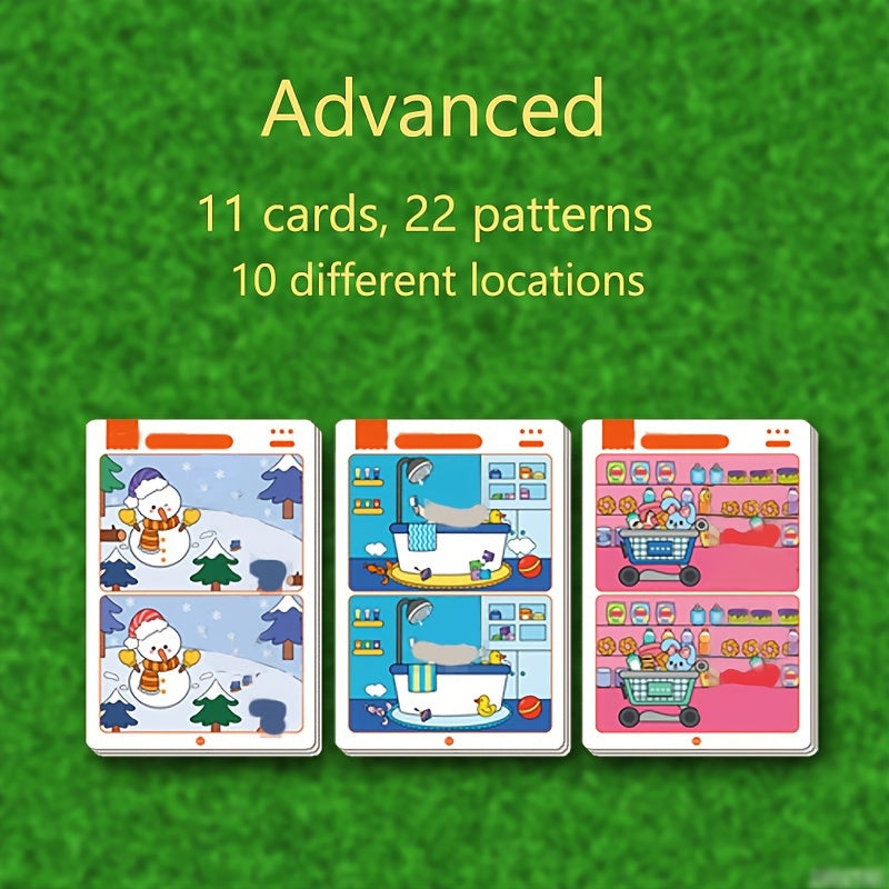 Reusable Wiping Paper Focus Training Game - Educational Paper Activity for Attention Development, Learning Skills and Brain Training Fun