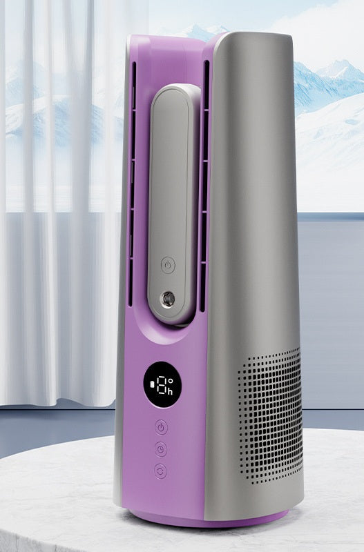 Mini Bladeless Desktop Fan - Air Cooler with Spray Humidifier and Circulating Cool Air for Office or Personal Use