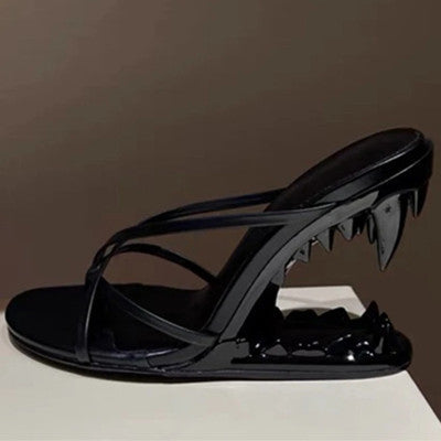 Women Pointed Toe Heels - Sexy Metal Detail Sandals with Luxury Design, Elegant Party Shoes for Women Fashion