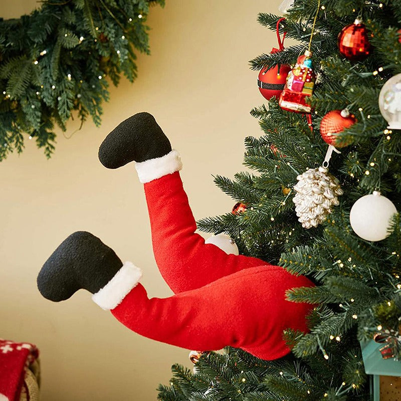 Cute Santa & Snowman Hugs-the-Tree Doll – Christmas Tree Ornament for Festive Décor, Holiday Atmosphere, Xmas Home Decoration & New Year Celebrations