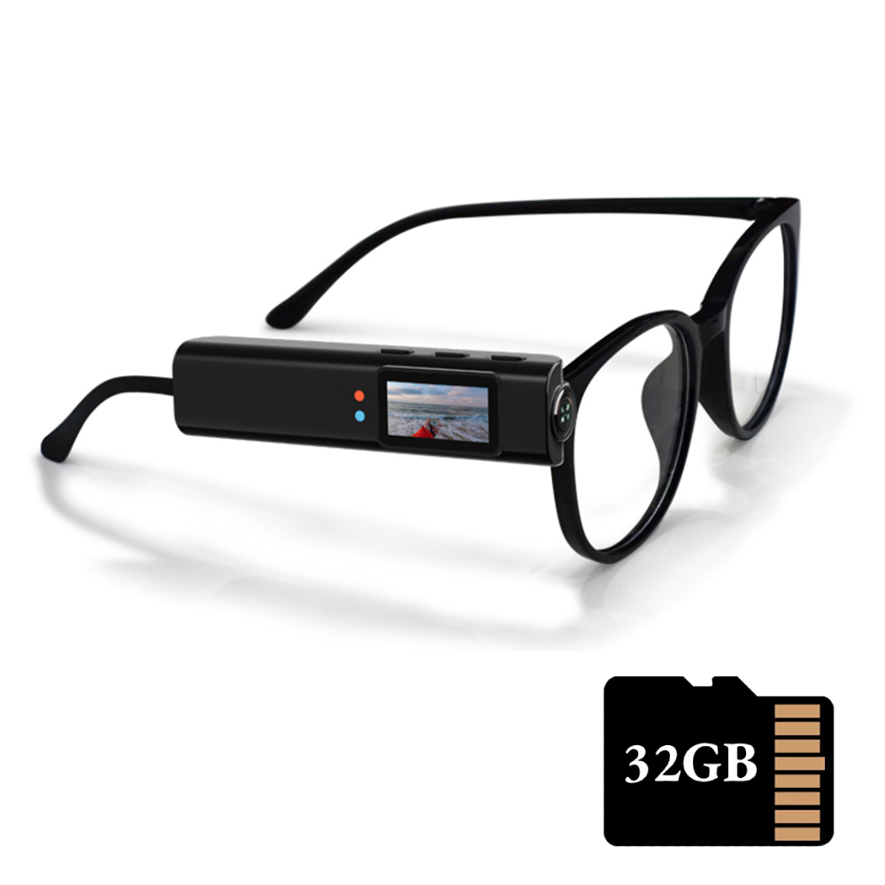 Mini FPV Eyeglasses Camera – 2.7K HD Video Recording Smart Glasses with WiFi App Control, Sound Capture, and First-Person View Micro-Camera Technology