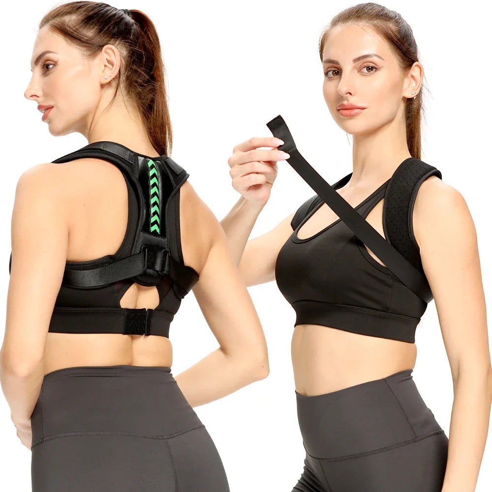 Adjustable Posture Corrector Belt – Upper Back, Shoulder and Clavicle Support Brace for Spine Alignment, Neck Relief and Everyday Posture Improvement