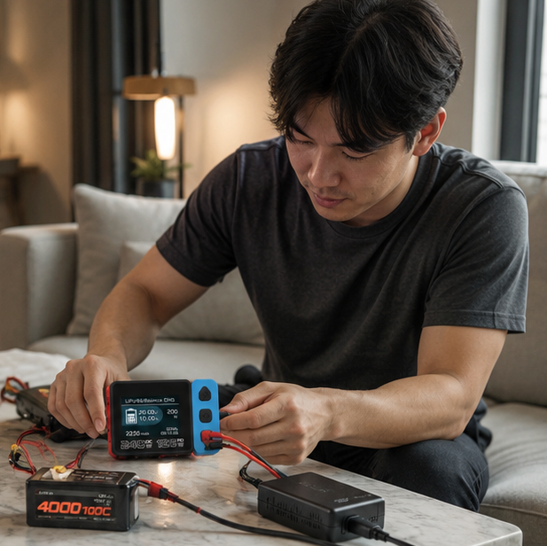 Smart Multi-Language Battery Charger - High Power Balance Charger with Multi Language Support, Advanced Charging Device for RC Batteries
